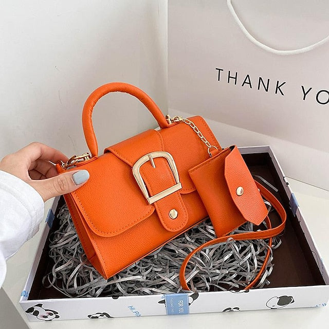 Durable PU Handbag Leather Women's Crossbody Bag Daily FashionChic