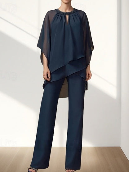 Guest Bride the Two Dress Piece Wedding Mother of Pantsuit FashionChic