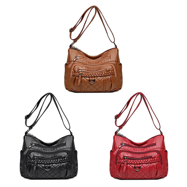 PU Women's Shoulder Leather Bag Crossbody Hobo FashionChic