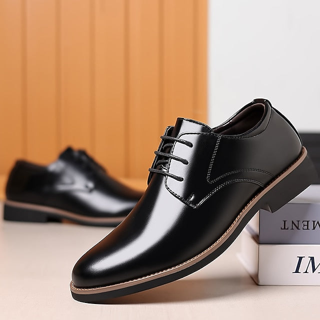 Men's Leather Shoes Oxfords Formal Derby FashionChic