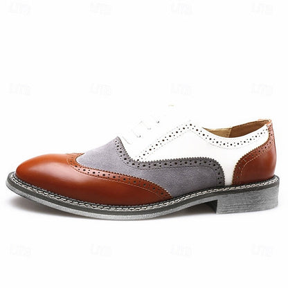 Spectator Gatsby-Inspired Wingtip Shoes Men's Oxford in FashionChic