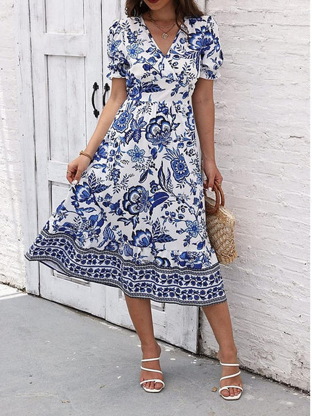 Women's Midi Dress Casual Dress Swing Dress A Line Dress FashionChic
