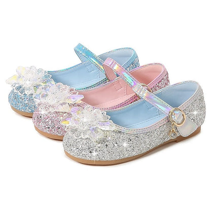 Princess PU Leather Shoes Girls' Walking Portable Flats FashionChic