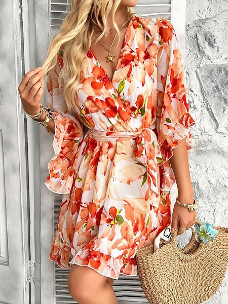 Women's Mini Dress Casual Dress Floral Dress Summer Dress