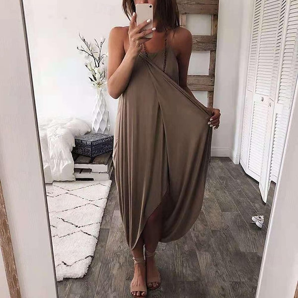 Women's Casual Dress Long Dress Maxi Dress Split Date