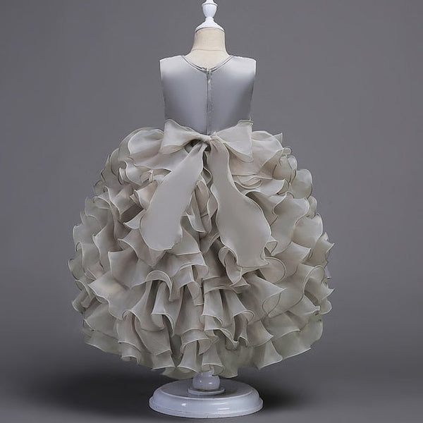 Girls' Floral Summer Party Ruffle Kids 4-13 Dress Wedding FashionChic