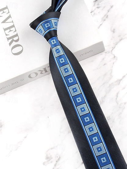 with Necktie Pattern Classic Polyester Men's FashionChic