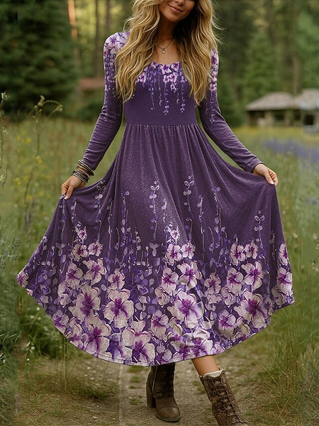 Women's Maxi Dress Fit And Flare Dress Vacation Casual Boho