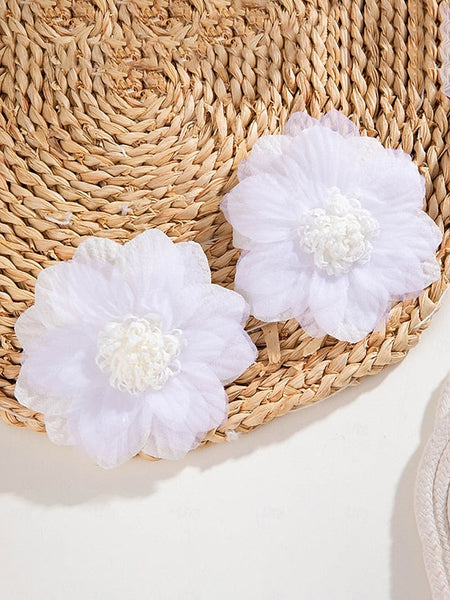 Earrings Flower Statement - Floral Oversized Women's Drop FashionChic