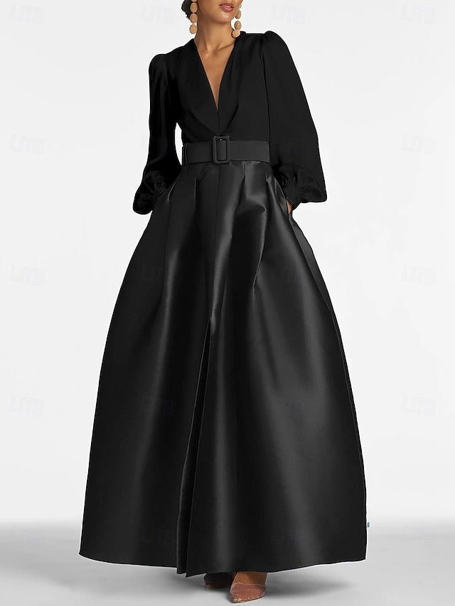 Gown High Guest Floor A-Line Dress Formal Split Wedding Evening FashionChic