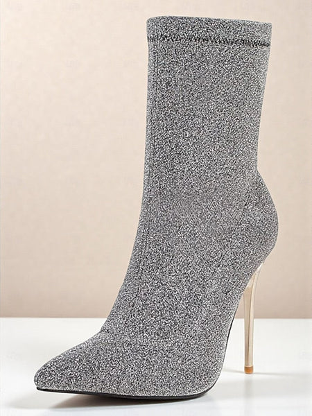 Boots Print - Ankle Women's Leopard Sexy Pointed Stiletto FashionChic