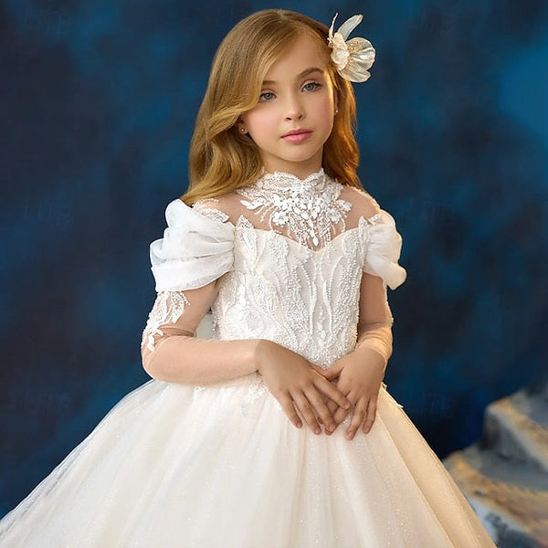 Dress Girls' Party Kids Communion Flower Girl First FashionChic