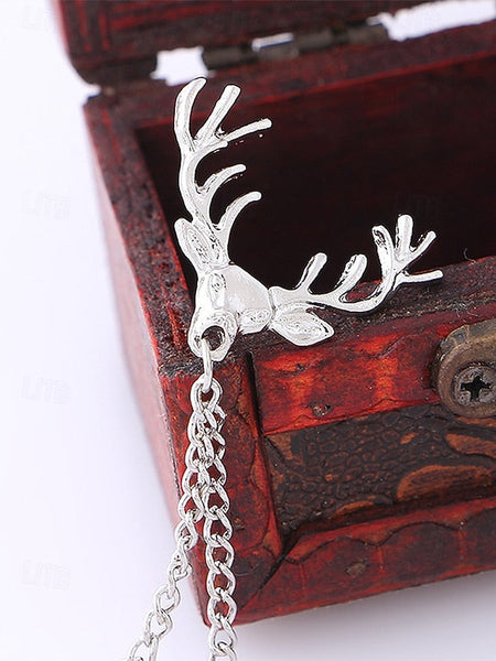 Christmas – Elegant Pins Collar Men's Alloy Reindeer FashionChic