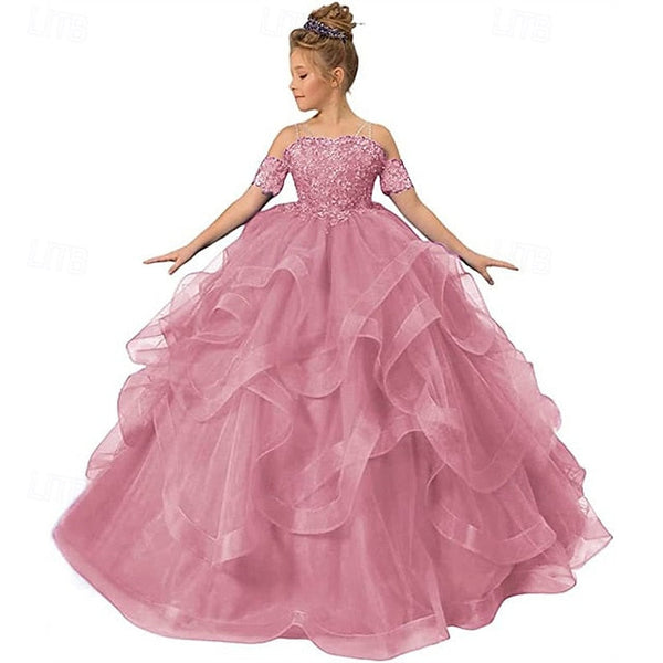 Girls' Princess Kid's Dress Girl Flower FashionChic