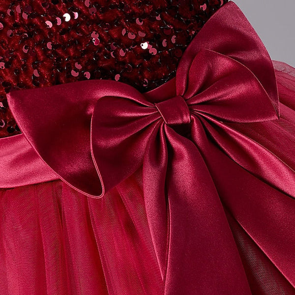 Dress Sequin Wedding Festival Kids Party Girls' Sleeveless FashionChic