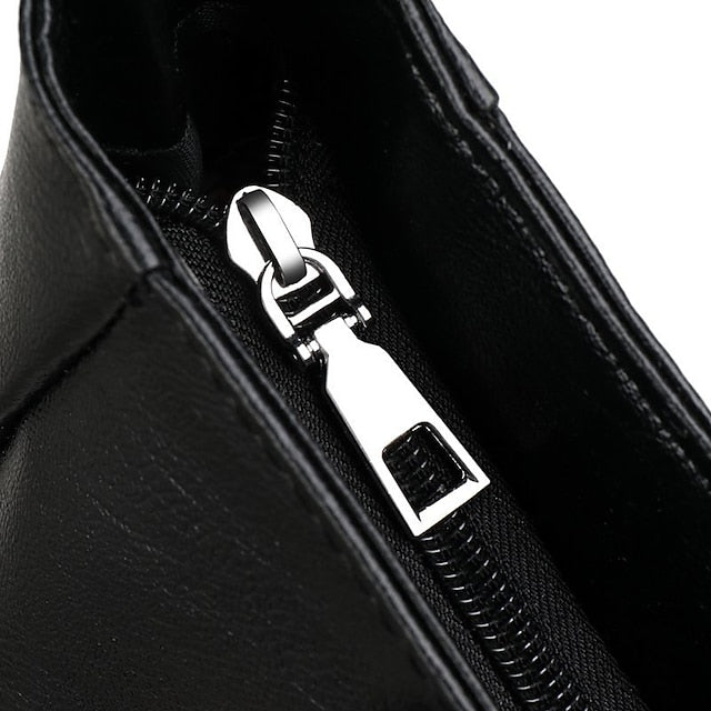 Bag Black – Leather Large Faux Women's Tote Stylish FashionChic