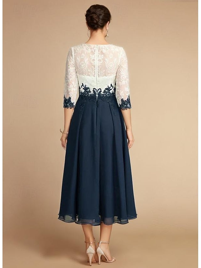 Bride A-Line Dress Elegant Mother Vintage Guest the of Wedding FashionChic