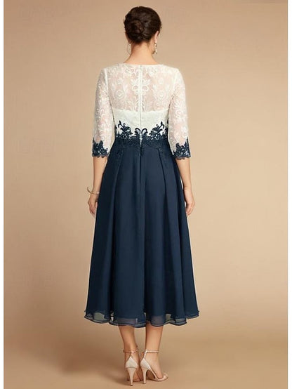 Bride A-Line Dress Elegant Mother Vintage Guest the of Wedding FashionChic