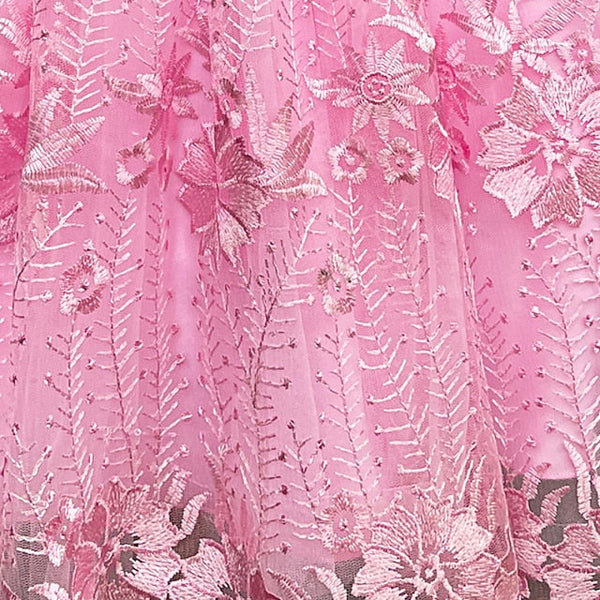 Colored Flower Solid Kids Dress Girl Girls' FashionChic