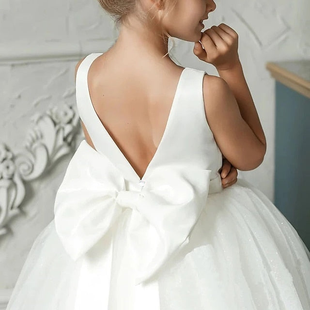 Sleeveless Performance Solid Kids Dress Girls' Colored FashionChic