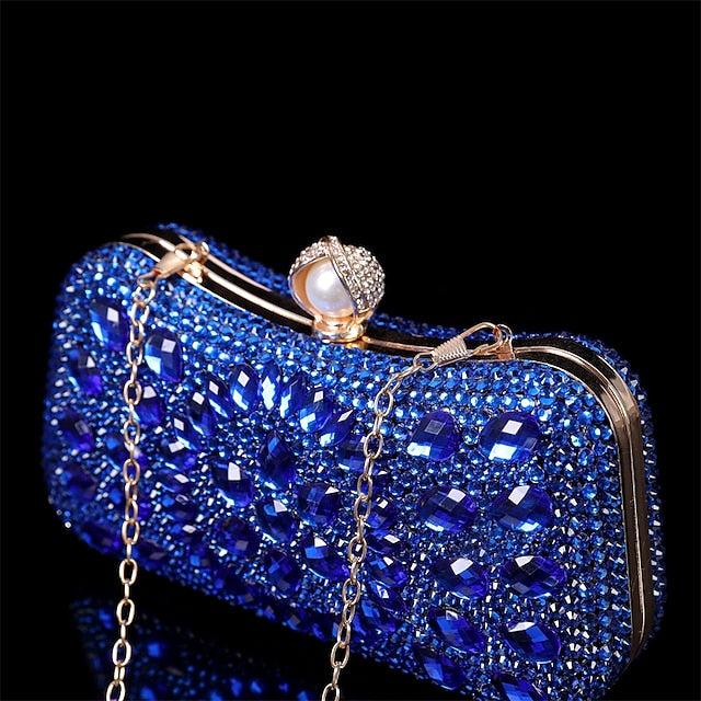Multicolor Crystal Luxury Clutch – Women's Evening FashionChic