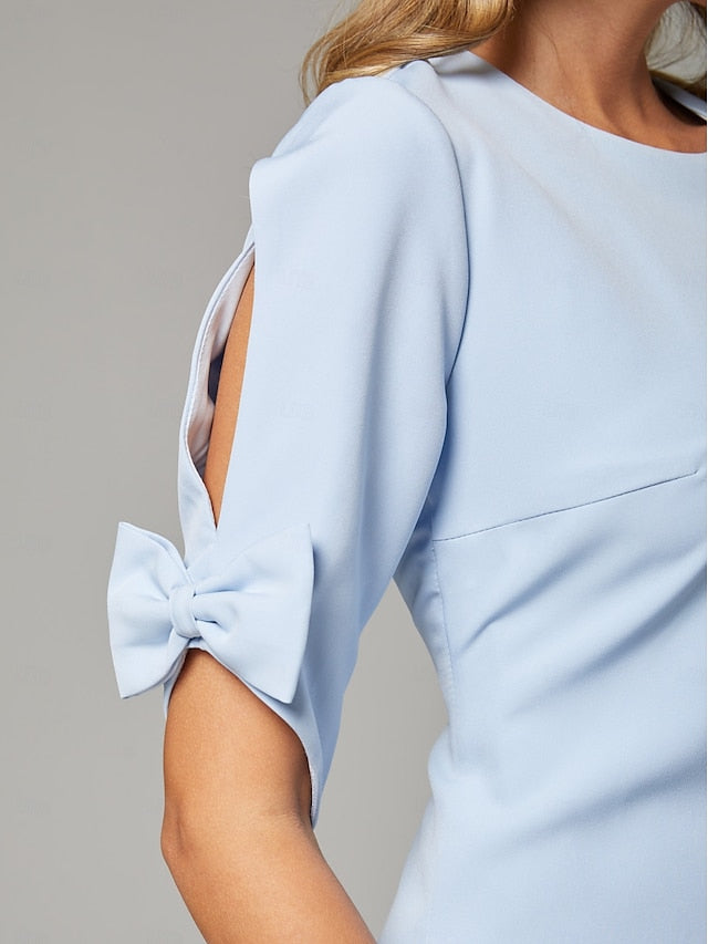 Sheath of Bride Elegant / Column Jewel the Simple Mother Dress FashionChic