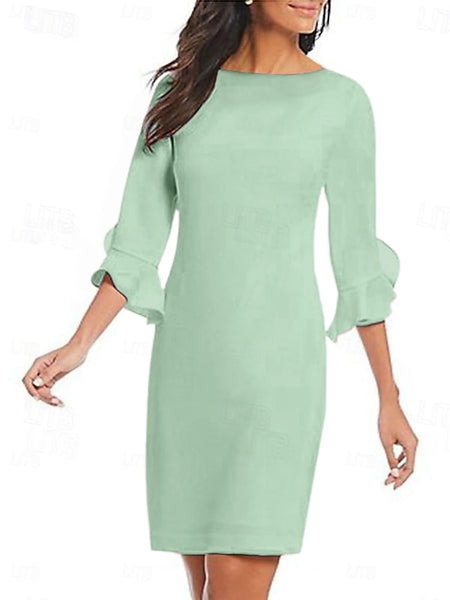 Sheath Cocktail Dresses Minimalist Dress Cocktail Party Knee