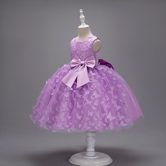 Girls' Dress Girl Flower Kids Butterfly Party FashionChic