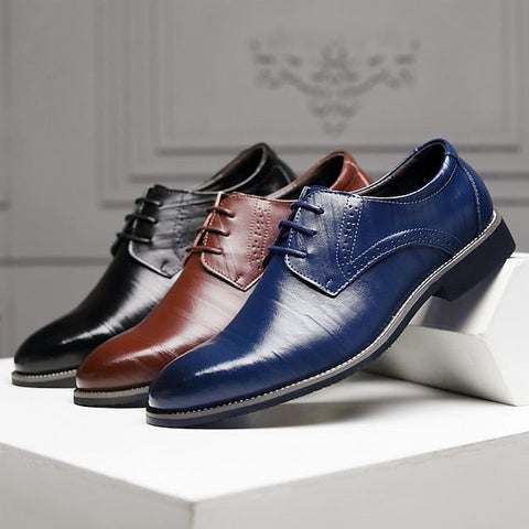 Oxfords Shoes Dress Business Men's Classic Derby FashionChic