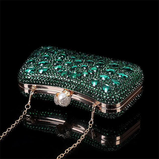 Multicolor Crystal Luxury Clutch – Women's Evening FashionChic