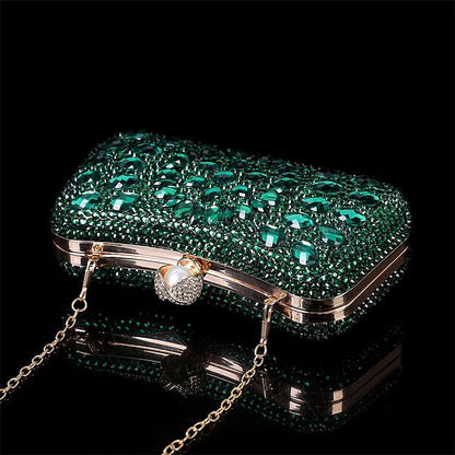 Multicolor Crystal Luxury Clutch – Women's Evening FashionChic