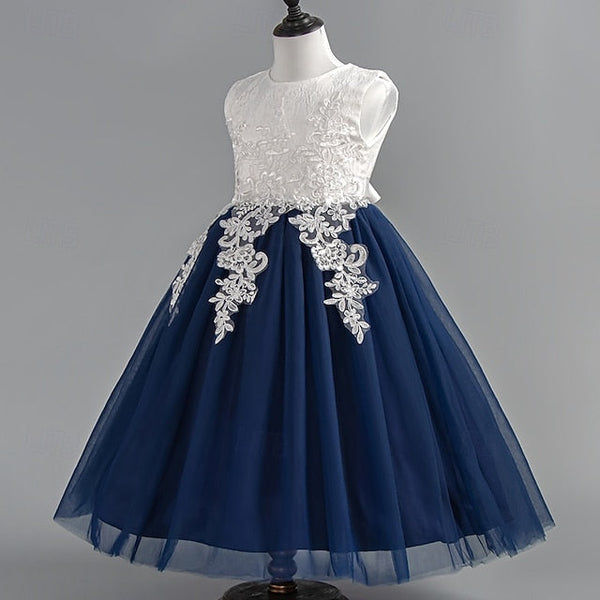 Party Wedding Kids Dress Floral Sleeveless Girls' Special FashionChic