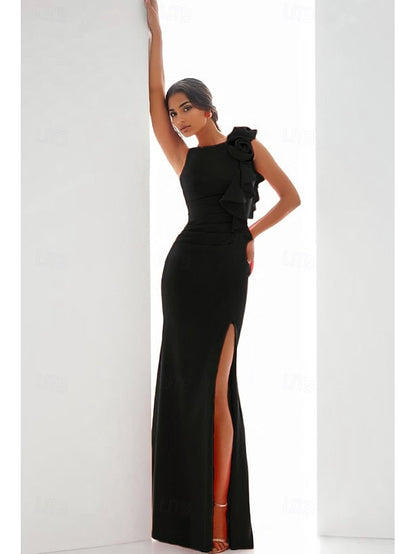 Evening Column Wedding Guest Elegant Gown / Dress Sheath Formal FashionChic