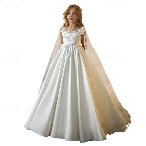 Girl Girls' Formal Flower Communion First Dress FashionChic