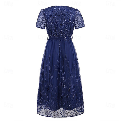 Mother Elegant V the Neck Bride A-Line Sequin of Dress FashionChic