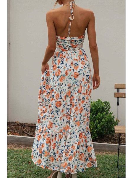Women's Midi Dress Graduation Dress Floral Dress Fashion