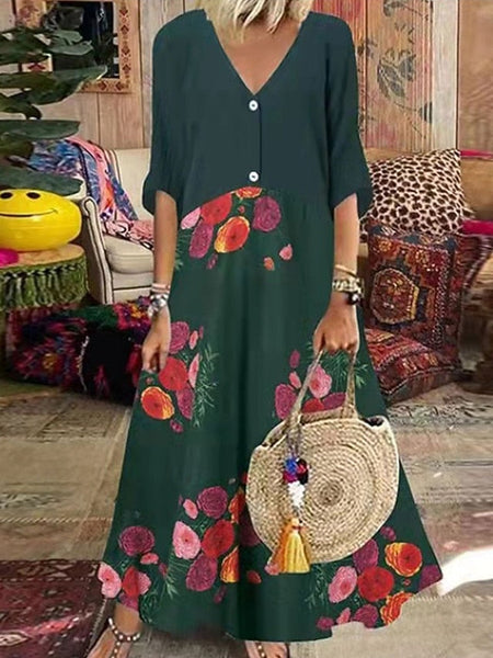 Women's Maxi Dress T Shirt Dress Tee Dress A Line Dress Fit FashionChic