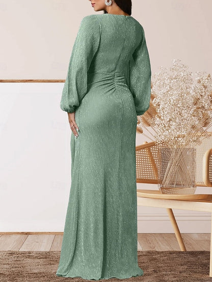 of Elegant Sweet Dress A-Line Wedding Guest the Bride Mother V FashionChic