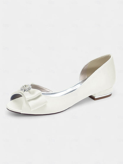 in satin sparkling flats luxurious crafted Elegant a with FashionChic