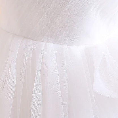 Kids Sleeveless Color Formal Girls' Dress Party Solid FashionChic