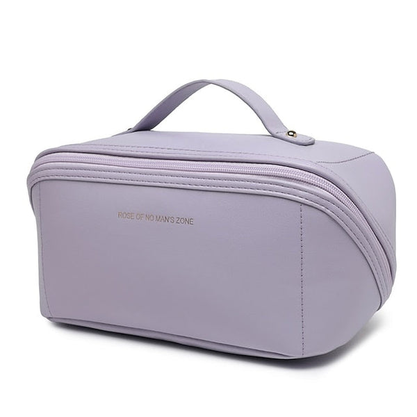 Women's Cosmetic Makeup Handbag Leather PU Bag Travel FashionChic