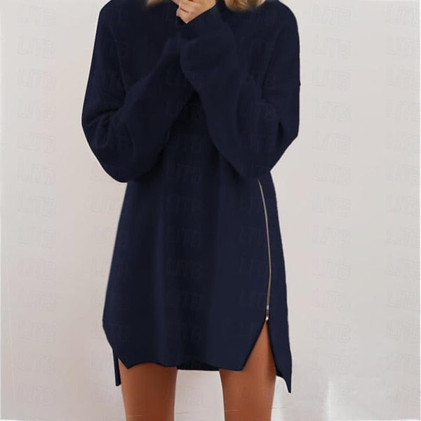 Women's Sweater Dress Jumper Dress Casual Dress Mini Dress FashionChic