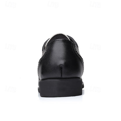 White Dress Brogue Black and with Oxford Shoes Men's FashionChic