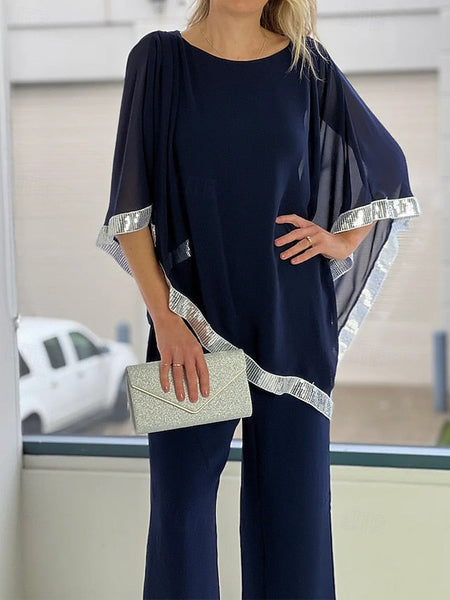 Simple of Two Mother Elegant Bride the Piece Dress Pantsuit FashionChic