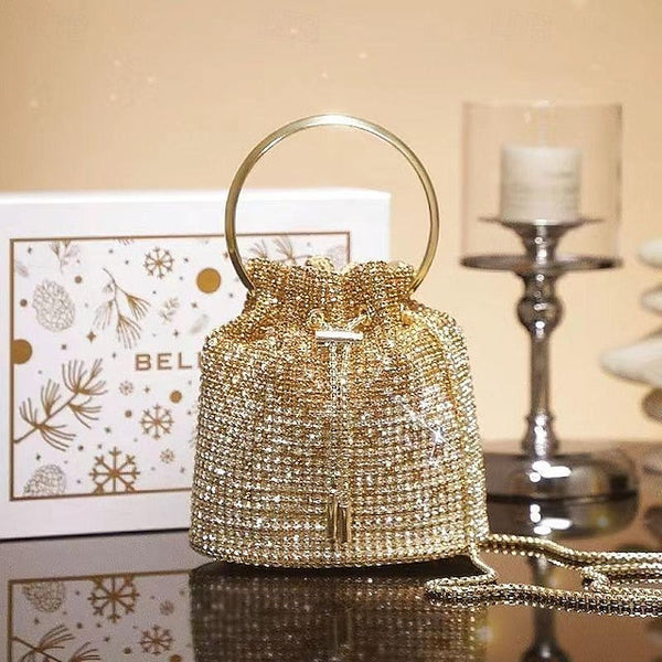 Women's PU Bag Chain Clutch Evening Wedding Leather Party FashionChic