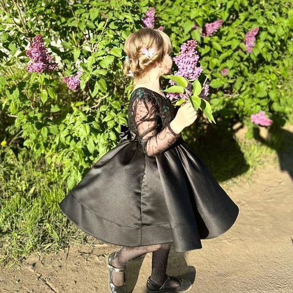 Girls' First Communion Girl Kids Dress Flower Party FashionChic