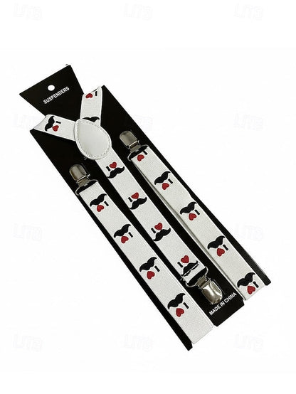 Snowman Christmas Suspenders with Men's FashionChic