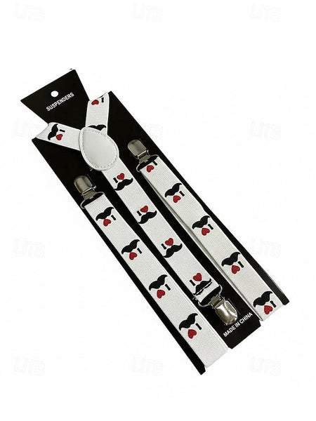 Snowman Christmas Suspenders with Men's FashionChic