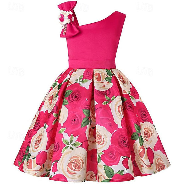 3D Sleeveless Flower Dress Party Girls' Easter Summer FashionChic