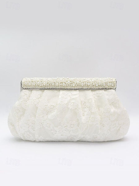 Beaded Black Women's with Bag Lace Clutch Elegant Evening FashionChic